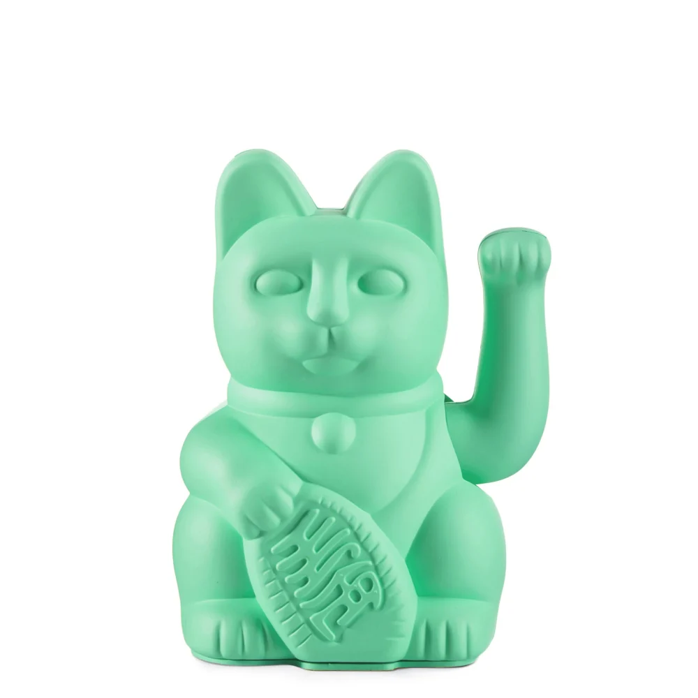 Donkey Maneki Neko Lucky Cat Light Green