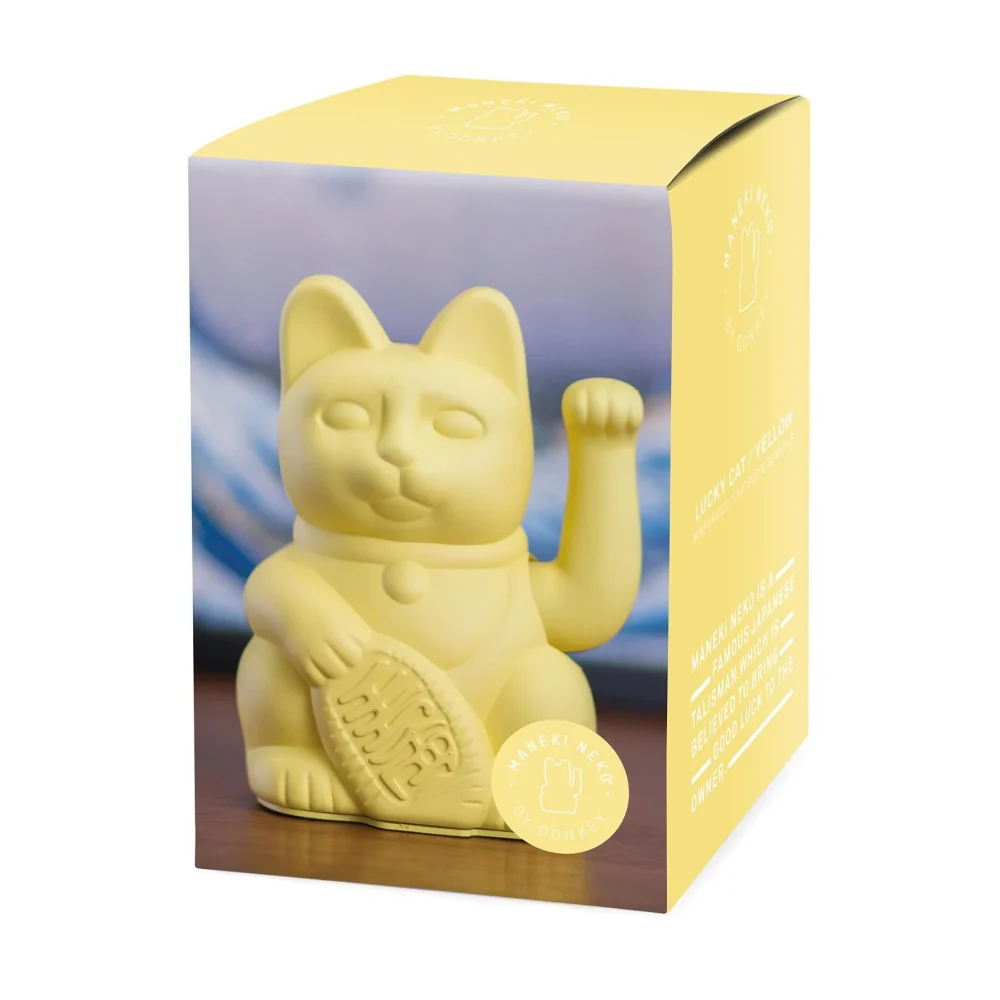 Donkey Maneki Neko Lucky Cat Ocher - immagine 2