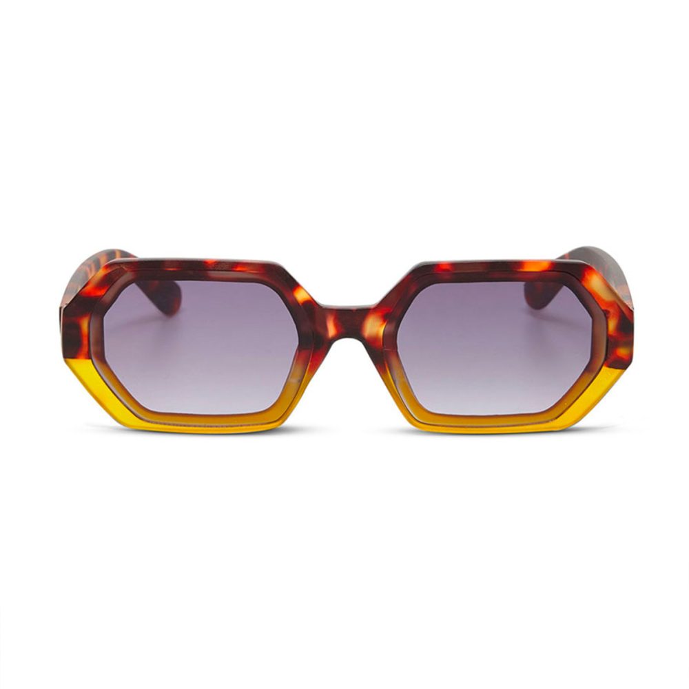 Okkia Occhiale da Sole Modello Andrea Esagono Havana Yellow