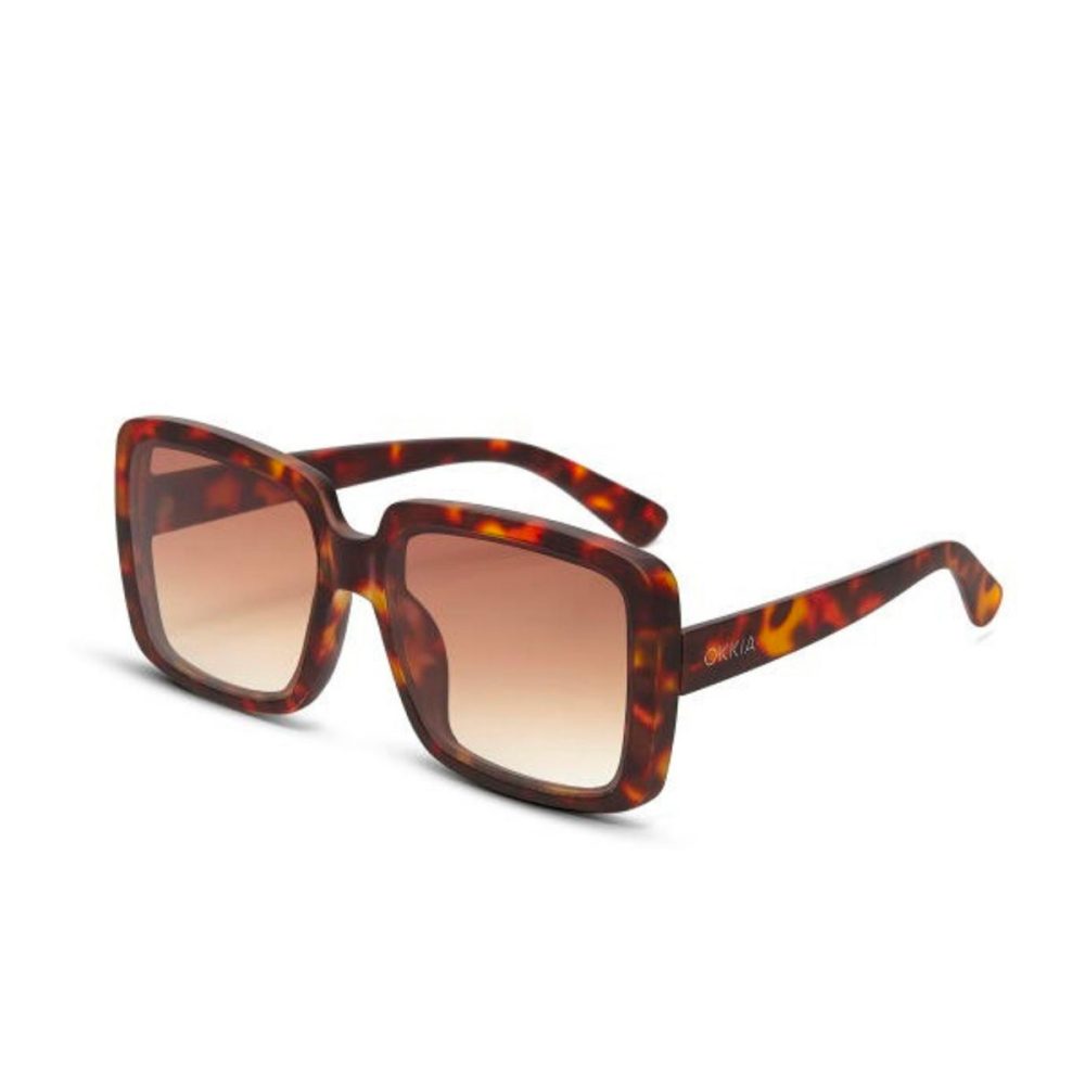 Okkia Occhiale da Sole Modello Alessia Square Classic Havana - immagine 2