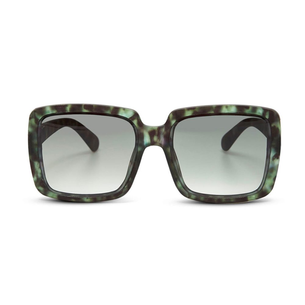 Okkia Occhiale da Sole Modello Alessia Square Green Havana