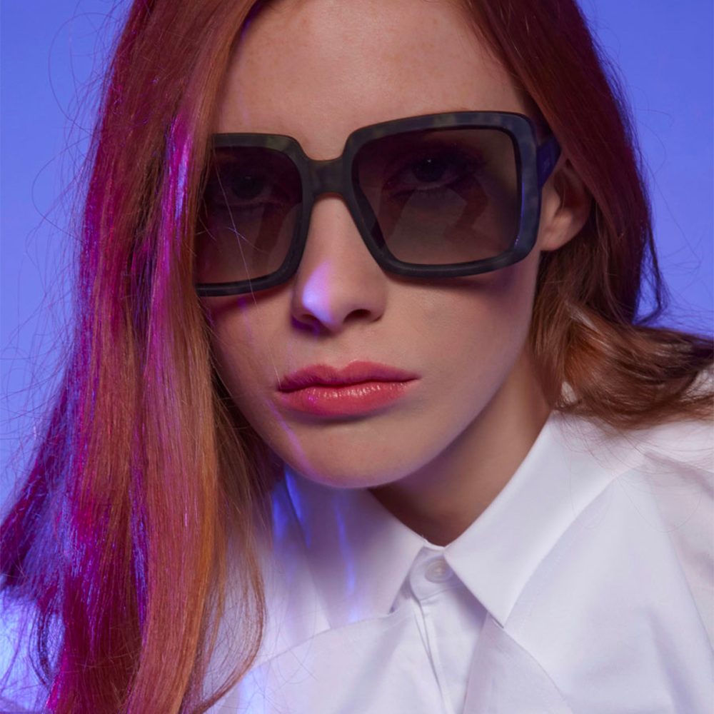 Okkia Occhiale da Sole Modello Alessia Square Rose Havana - immagine 2