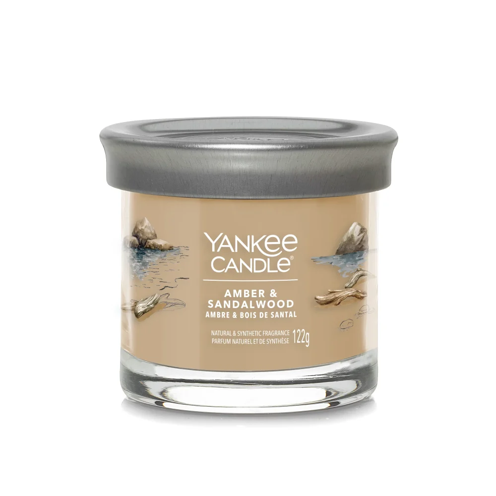 Yankee Candle Signature Amber Sandalwood Candela Tumbler Piccolo