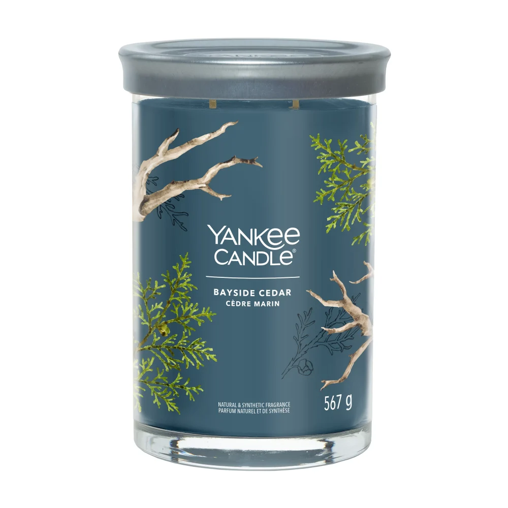 Yankee Candle Signature Bayside Cedar Candela Tumbler Grande