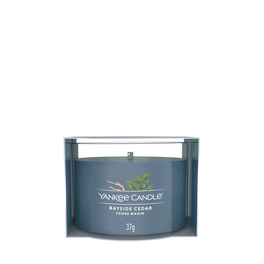 Yankee Candle Signature Bayside Cedar Candela Votiva in vetro