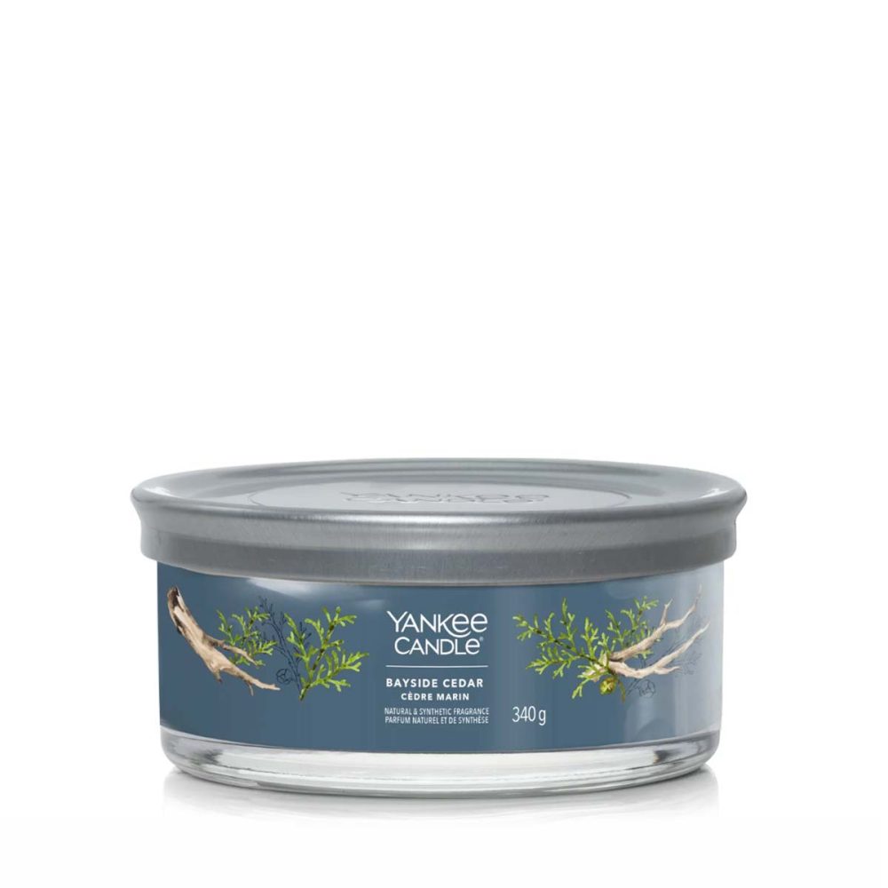 Yankee Candle Signature Bayside Cedar Candela Tumbler a 5 stoppini