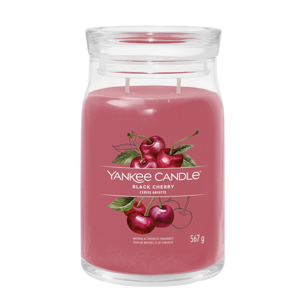 Yankee Candle Signature Black Cherry Candela Giara Grande