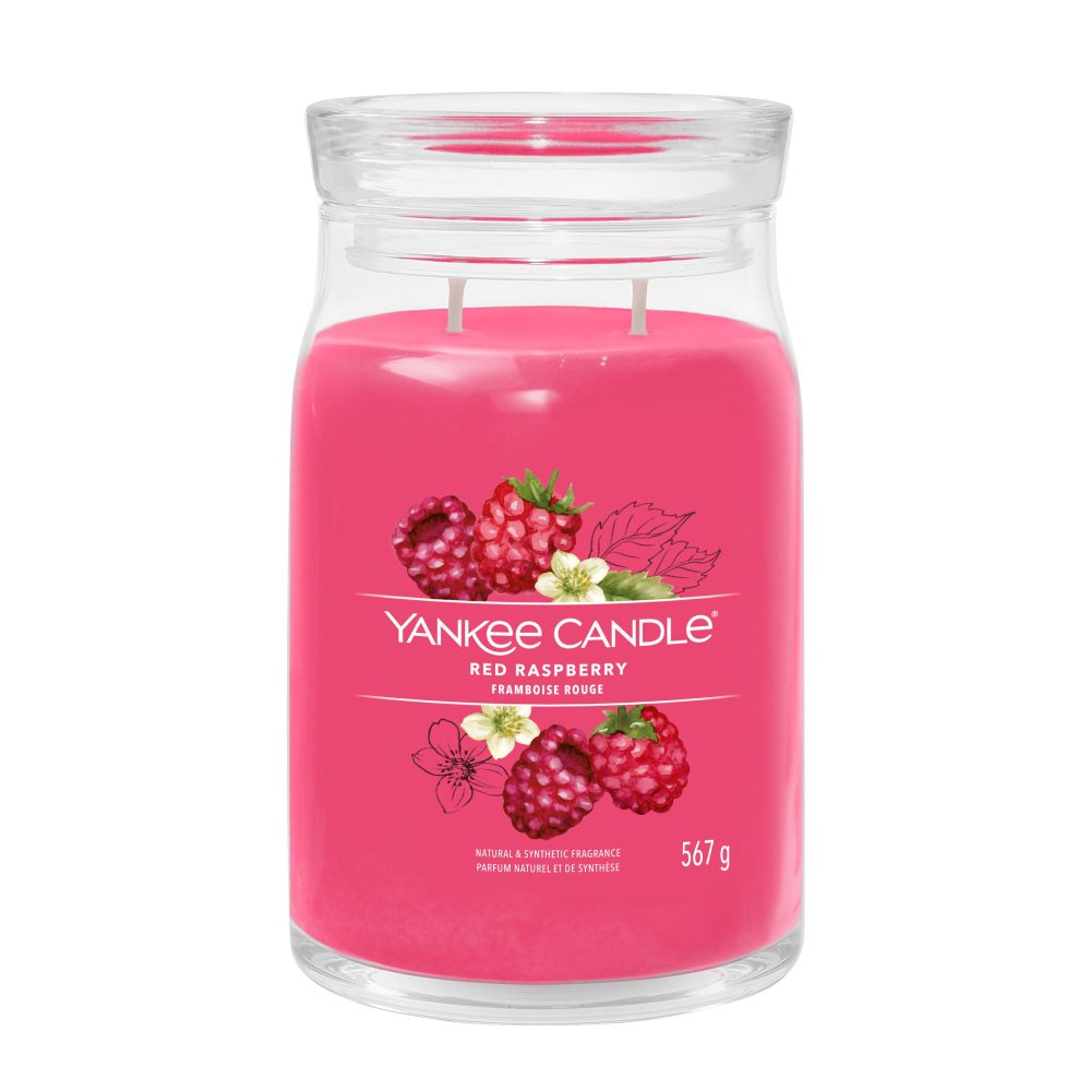 Yankee Candle Signature Red Raspberry Candela Giara Grande