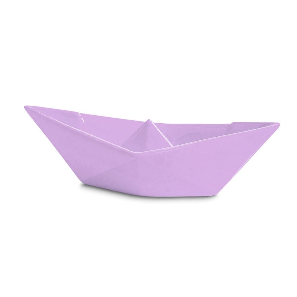 Ceramiche Crescentini Barchetta Piccola origami rosa