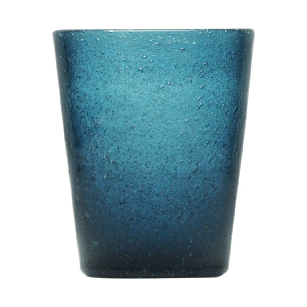 Memento Bicchiere in vetro Blu Profondo