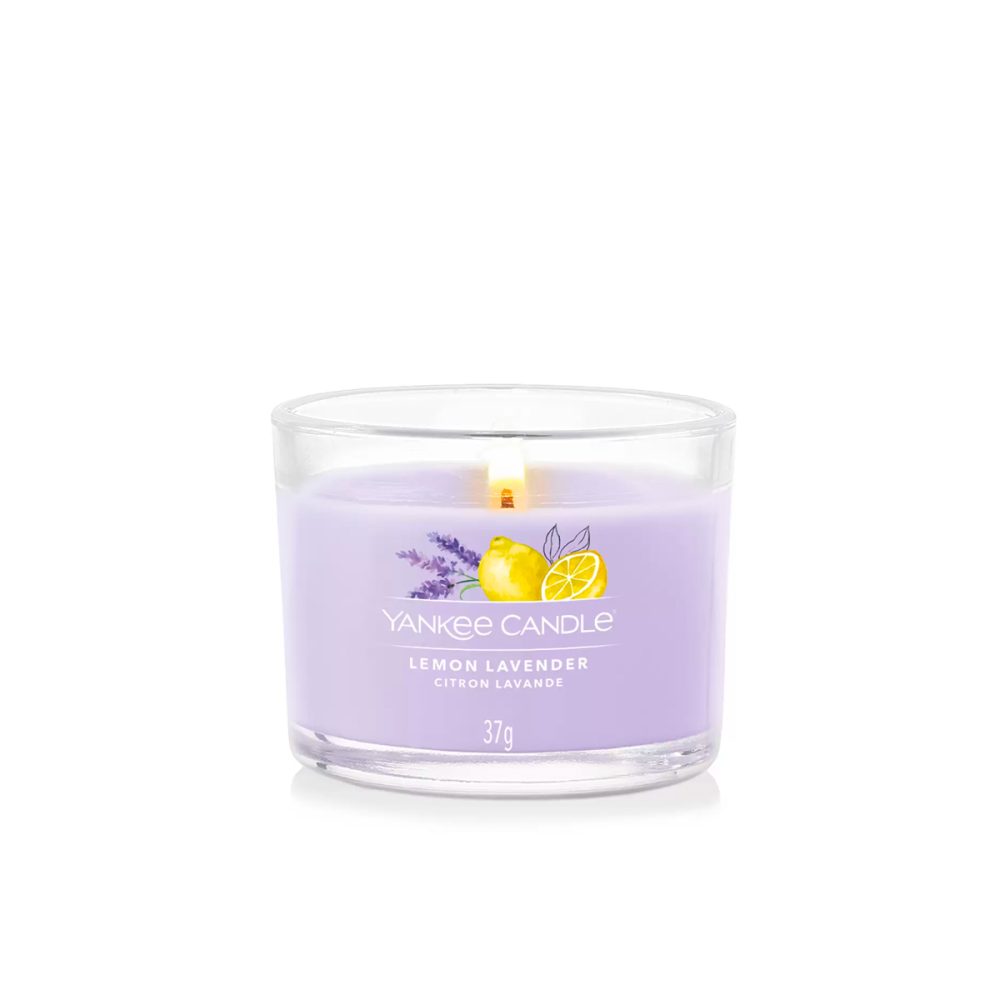 Yankee Candle Signature Lemon Lavender Candela Votiva in vetro