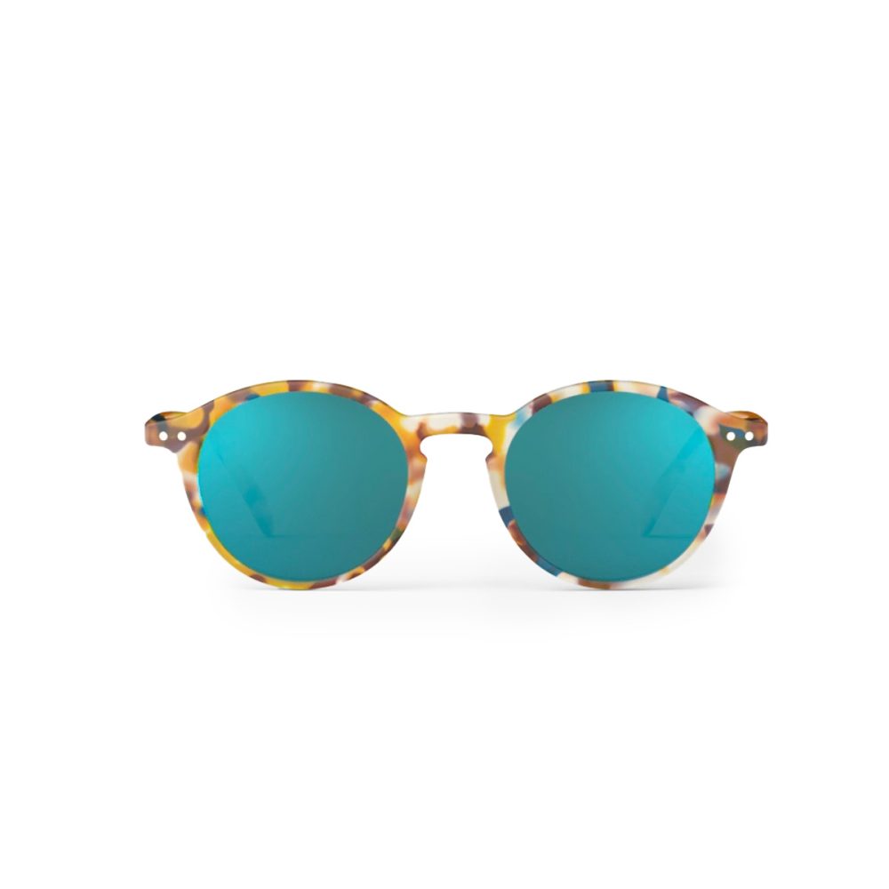 Izipizi Occhiale da Sole Modello #D Tartaruga Blu lente specchio