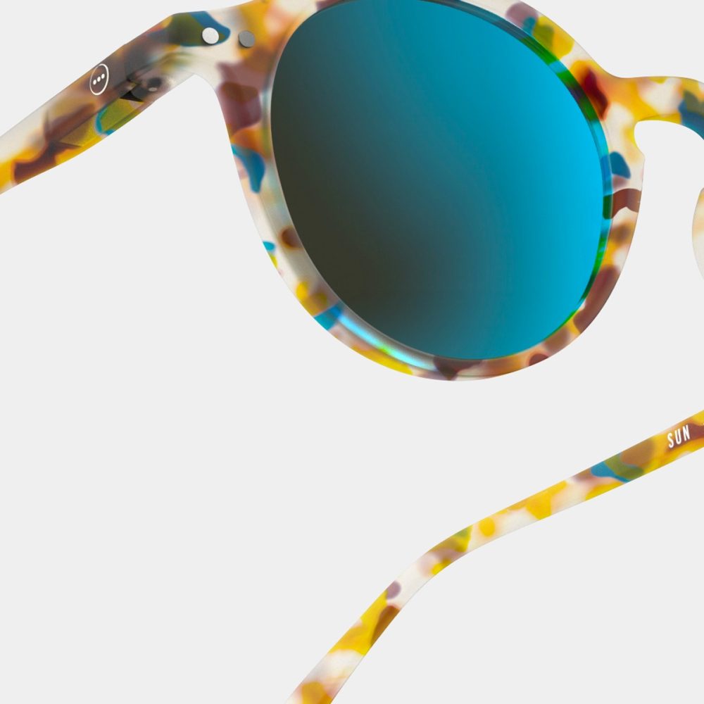 Izipizi Occhiale da Sole Modello #D Tartaruga Blu lente specchio - immagine 2