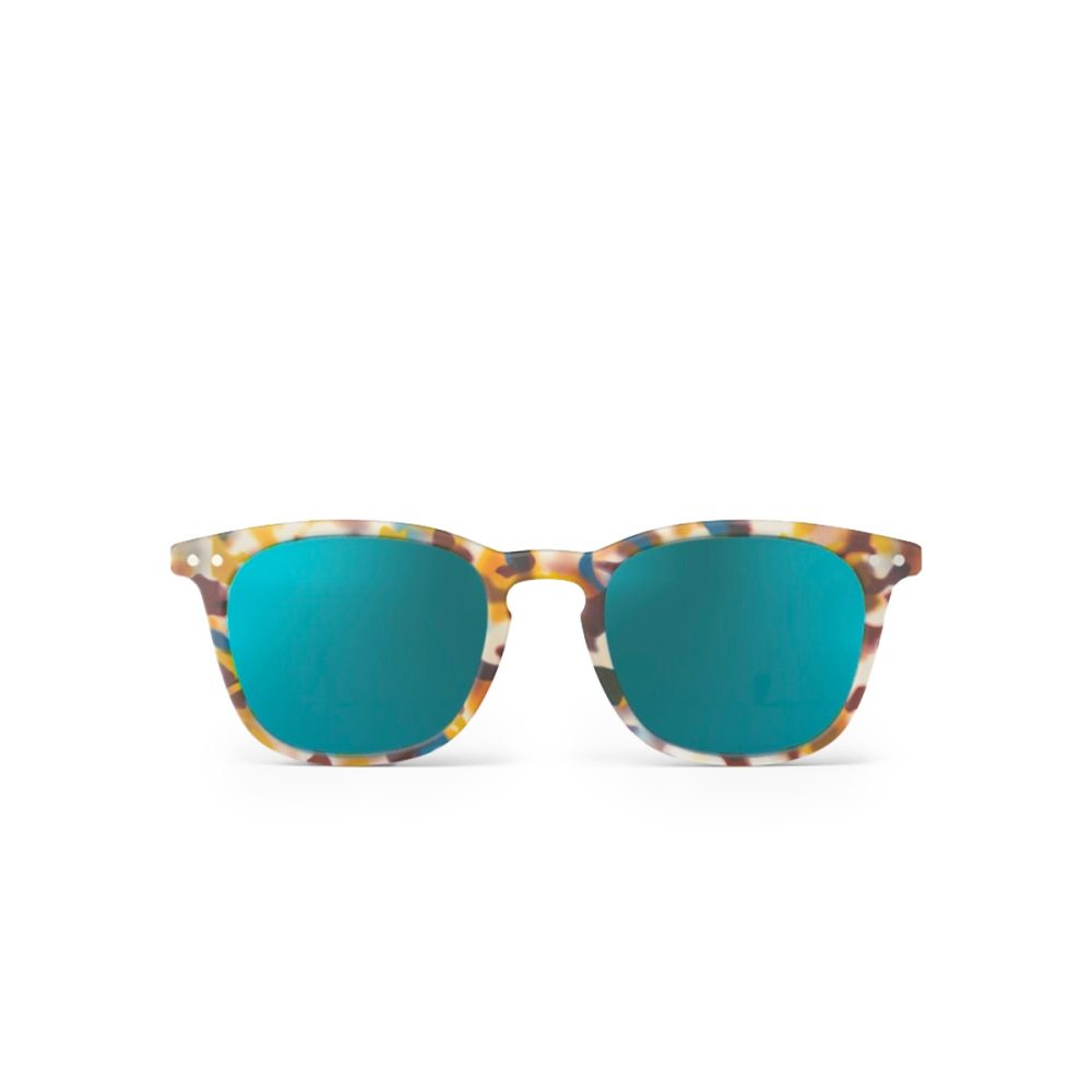 Izipizi Occhiale da Sole Modello #E Tartaruga Blu lente specchio