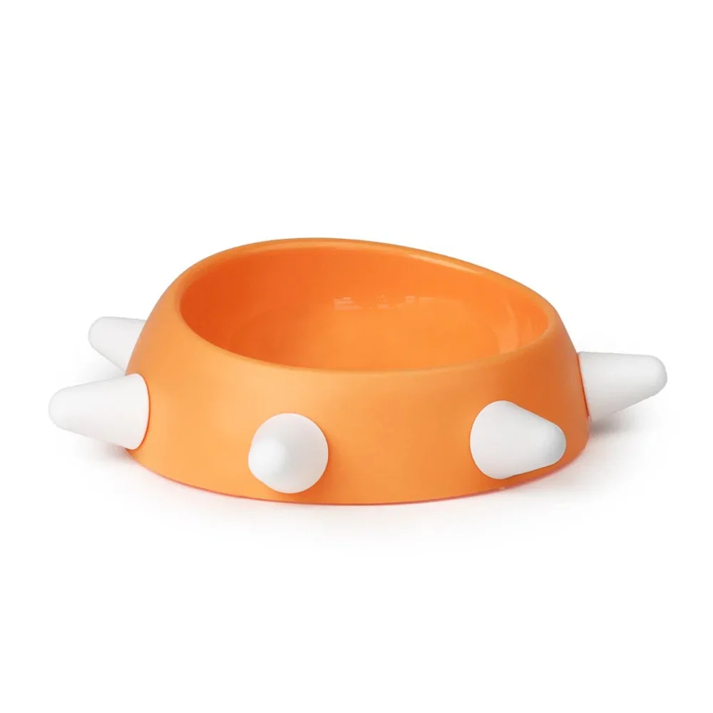 United Pets Ciotola Boss piccola arancio borchie bianche