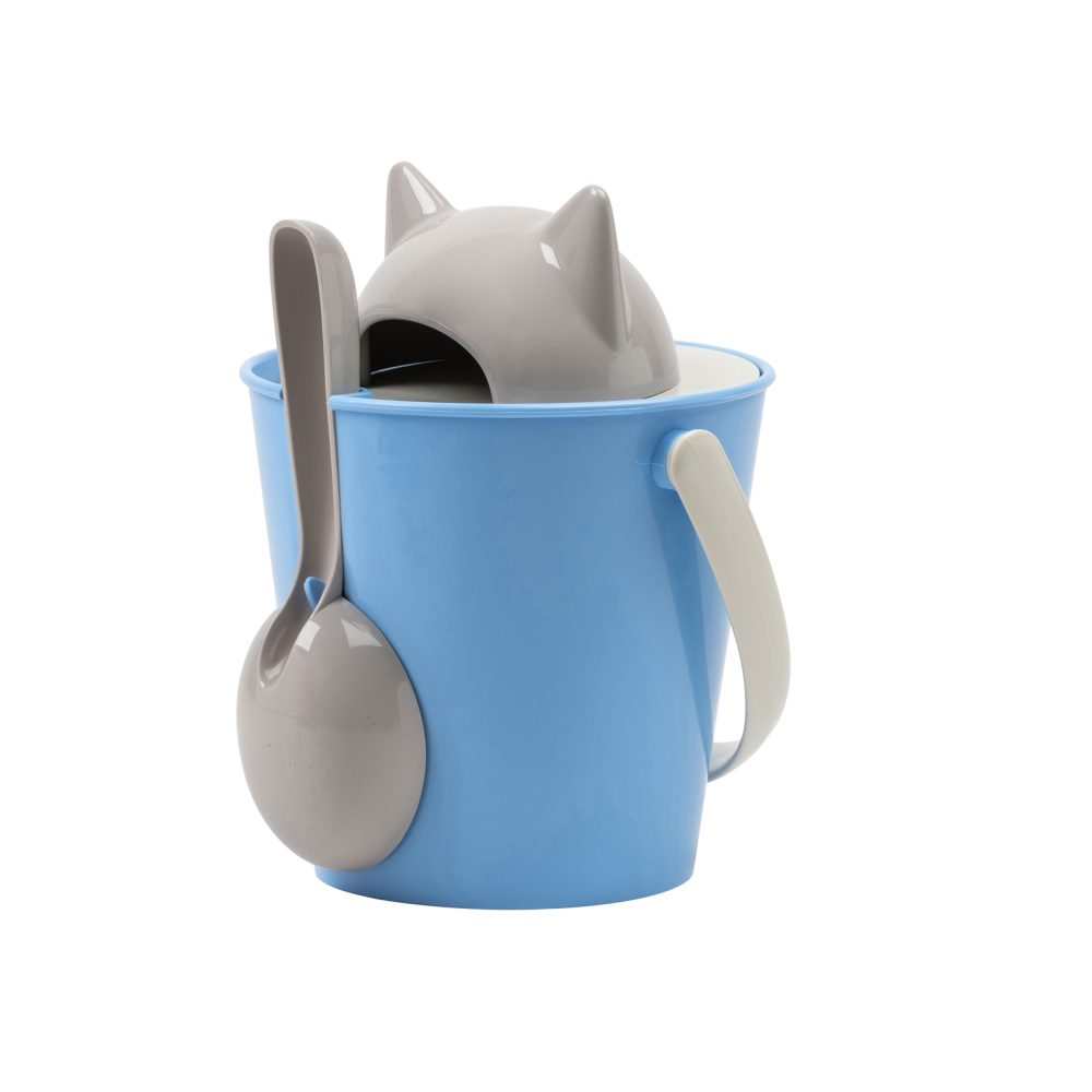 United Pets Crick azzurro e grigio
Secchiello gatto porta crocchette con paletta - immagine 3