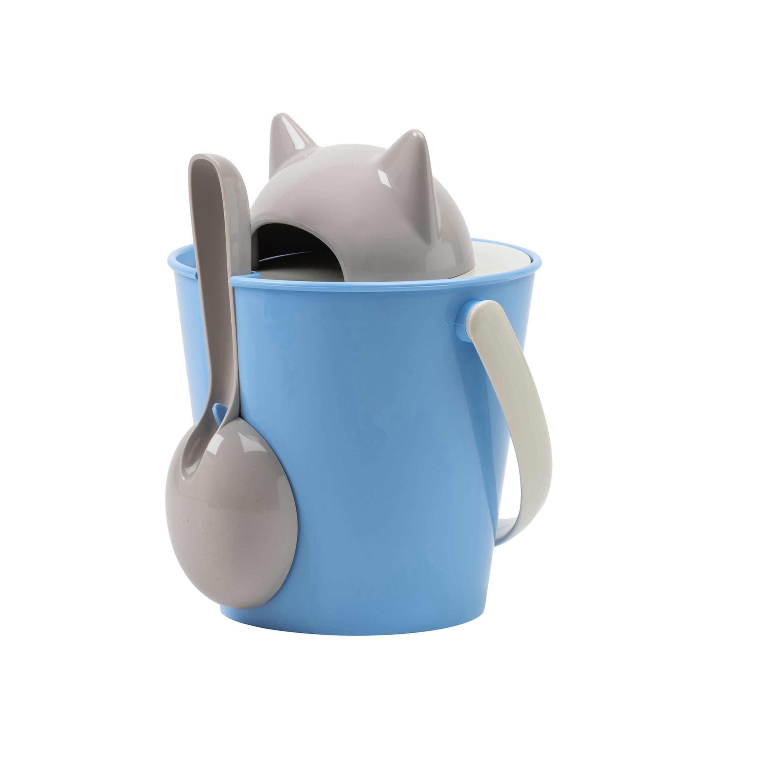 United Pets Crick azzurro e grigio Secchiello gatto porta crocchette con  paletta - Myho