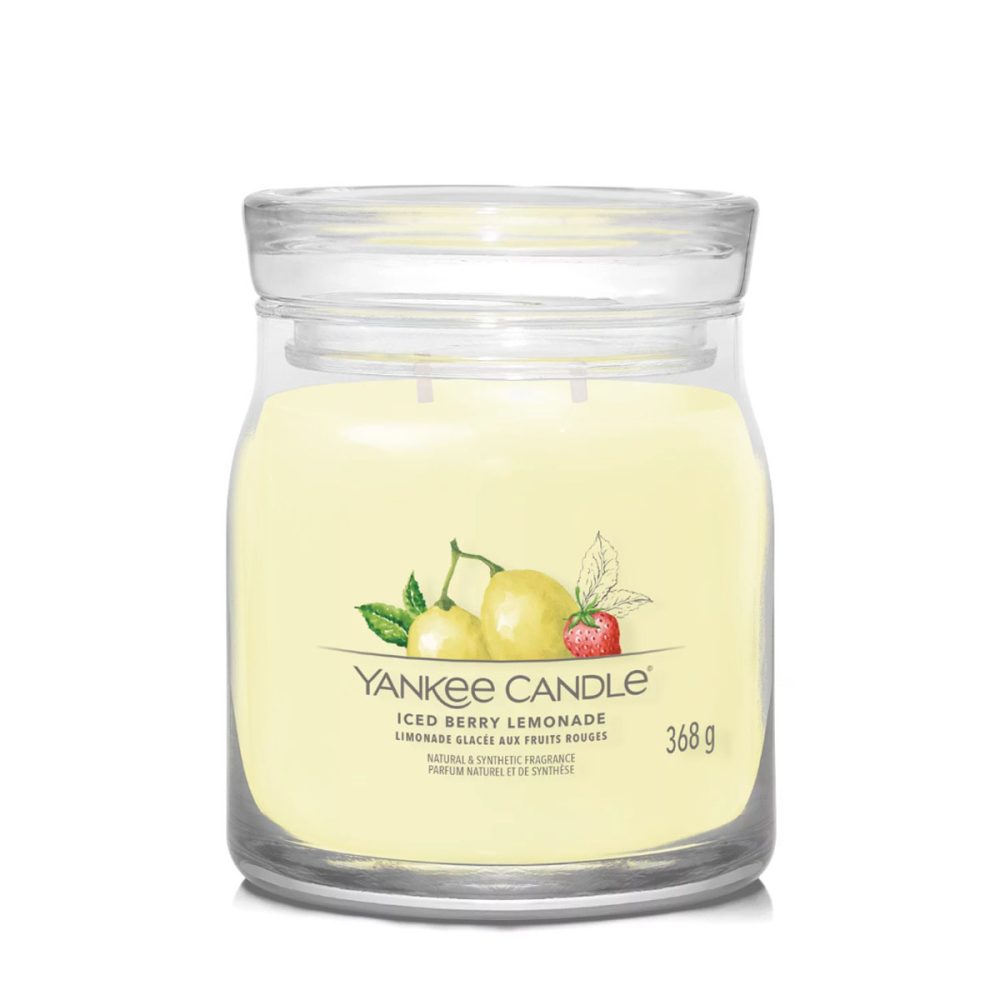 Yankee Candle Signature Iced Berry Lemonade Candela Giara Media