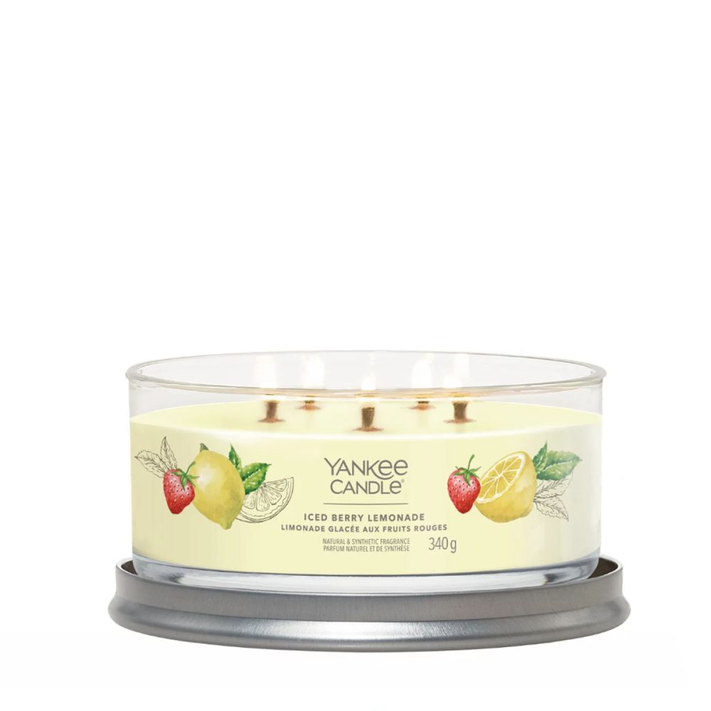 Yankee Candle Signature Iced Berry Lemonade Candela Tumbler a 5 stoppini
