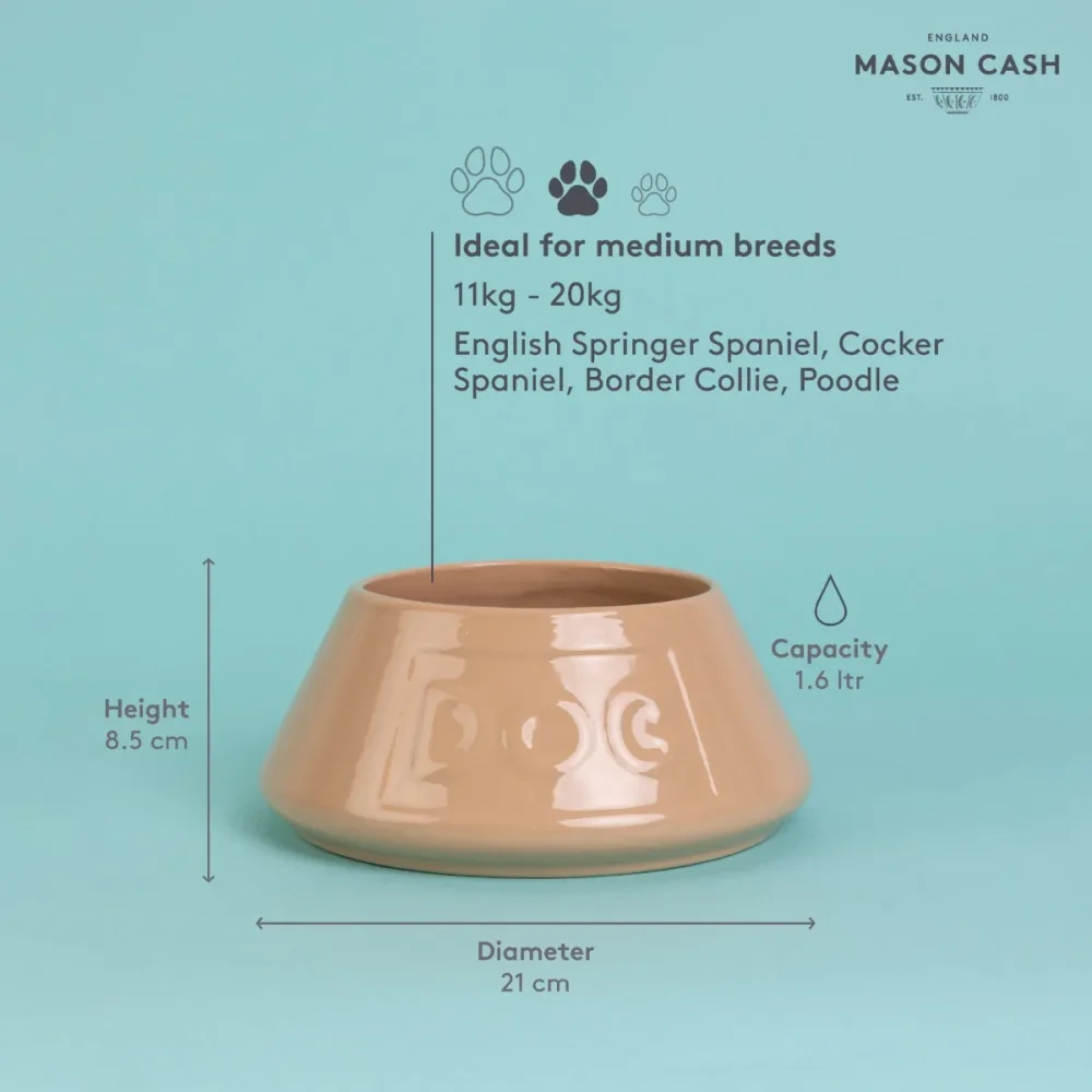 Mason Cash Ciotola Cane anti ribaltamento crema - immagine 2