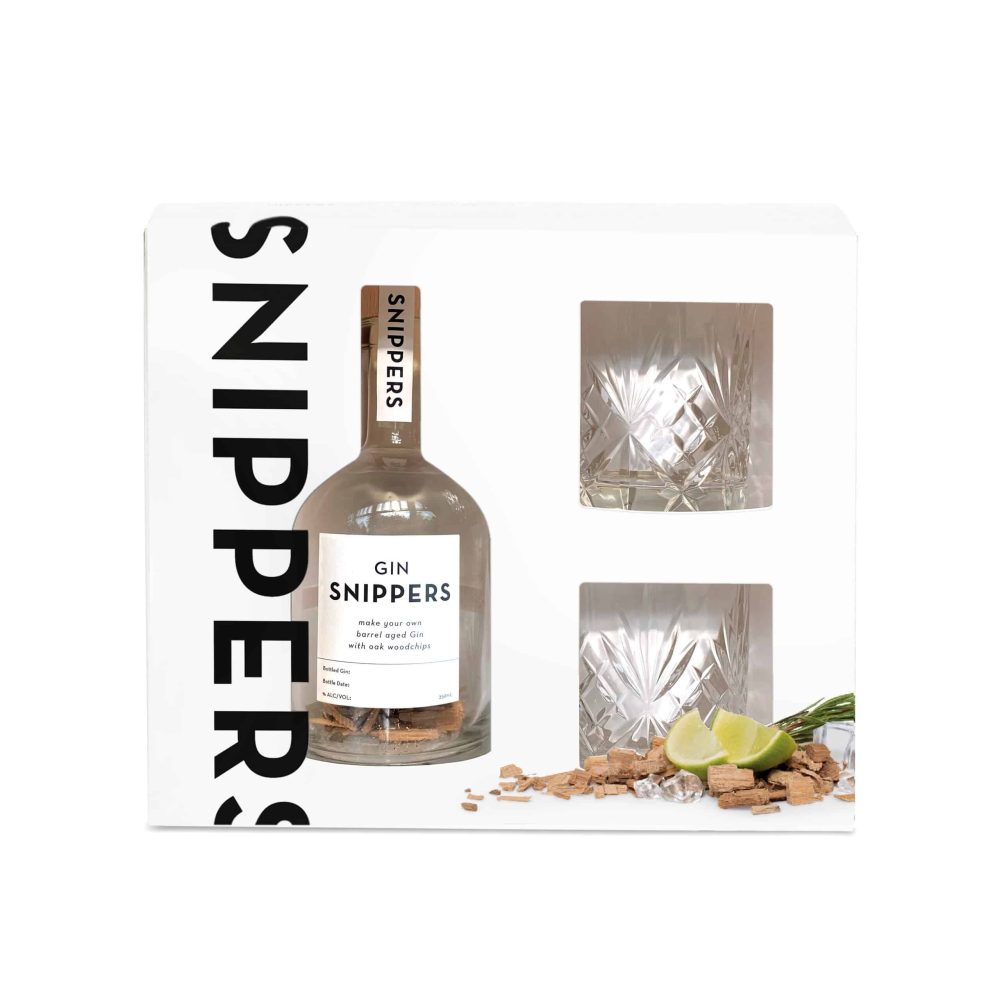 Snippers Gift Pack Gin 2 Longdrink Glasses