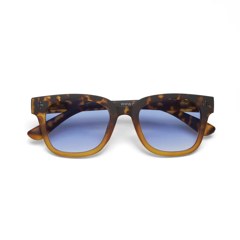 Okkia Occhiale da Sole Modello Giovanni Havana Yellow lente Blu Gradient