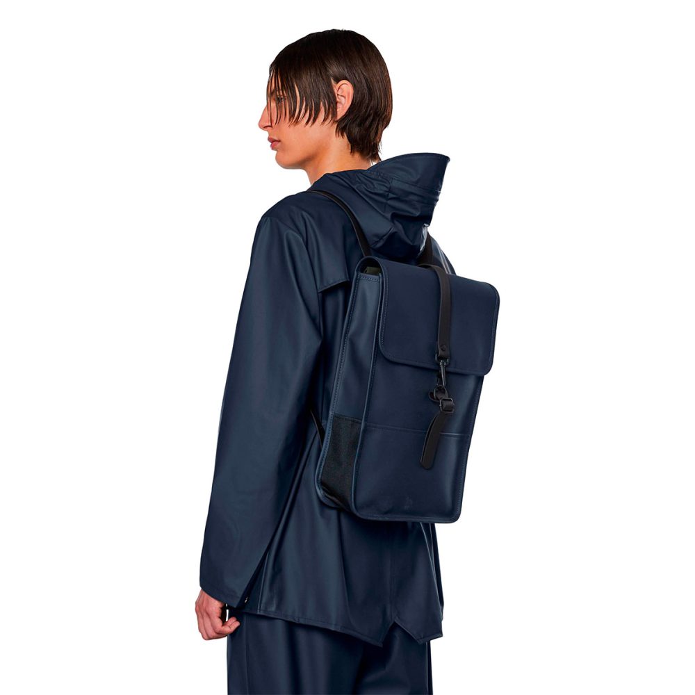 Rains Backpack Zaino Mini Navy Blu - immagine 2
