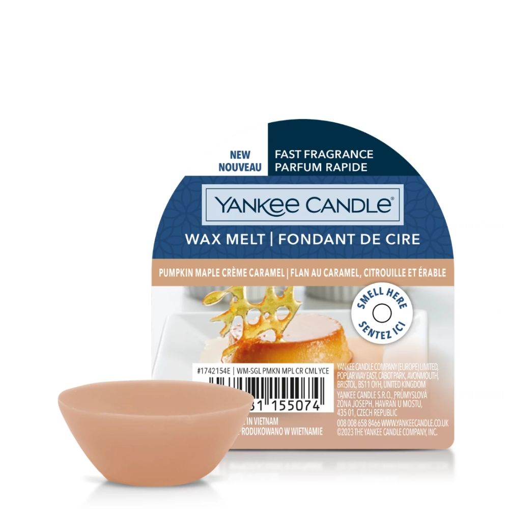 Yankee Candle Pumpkin Maple Crème Caramel Cera da fondere - Myho