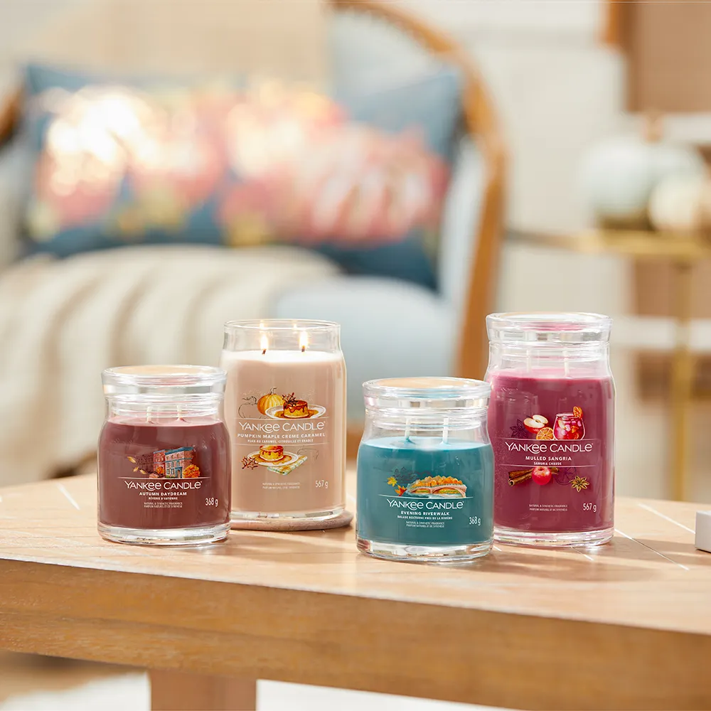 Yankee Candle Signature Pumpkin Maple Crème Caramel Candela Giara