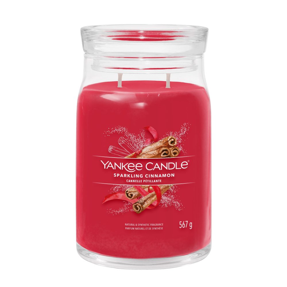Yankee Candle Signature Sparkling Cinnamon Candela Giara Grande