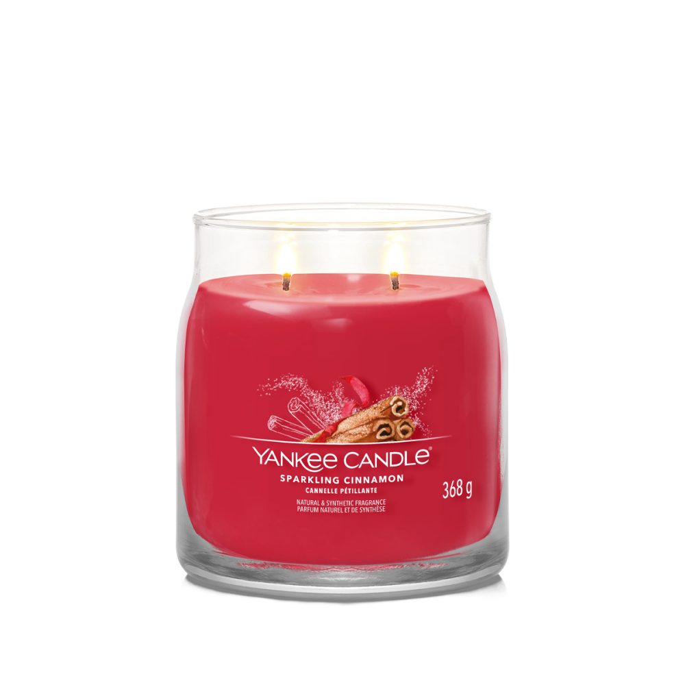 Yankee Candle Signature Sparkling Cinnamon Candela Giara Media
