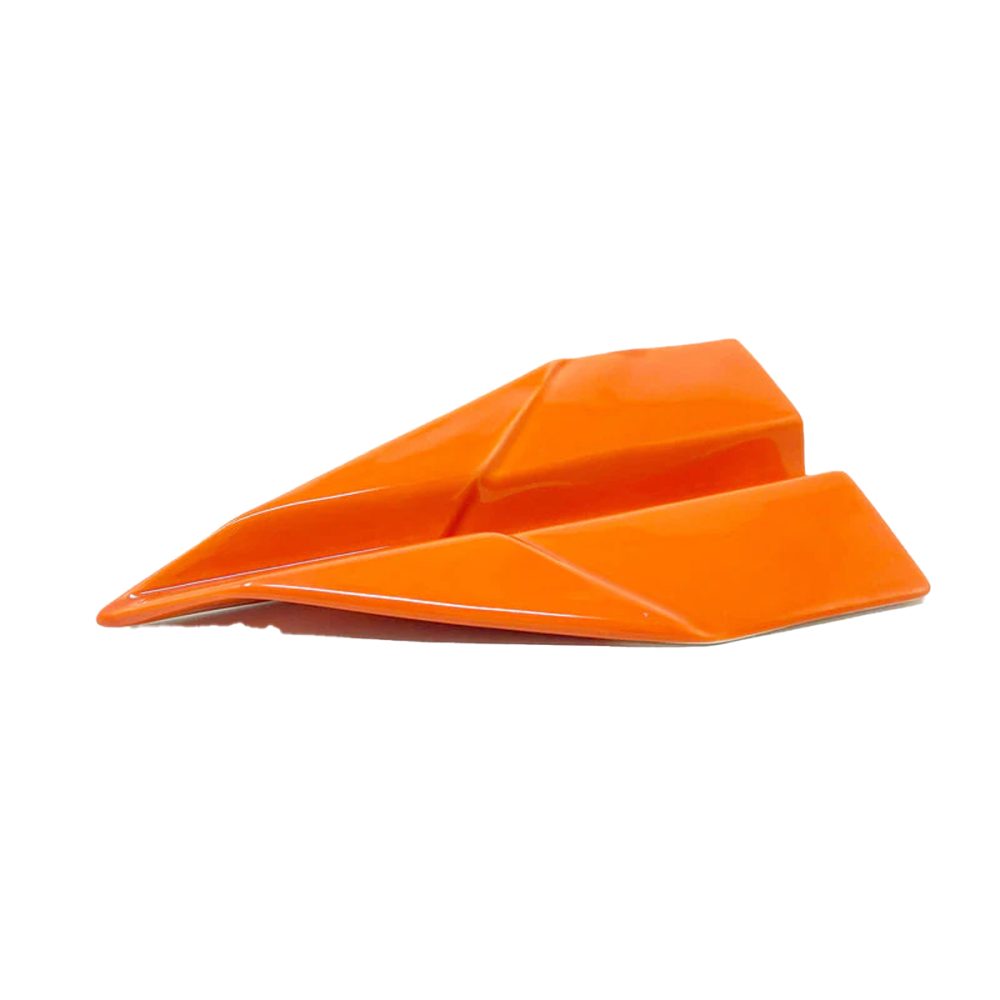 Ceramiche Crescentini Aeroplanino origami arancione