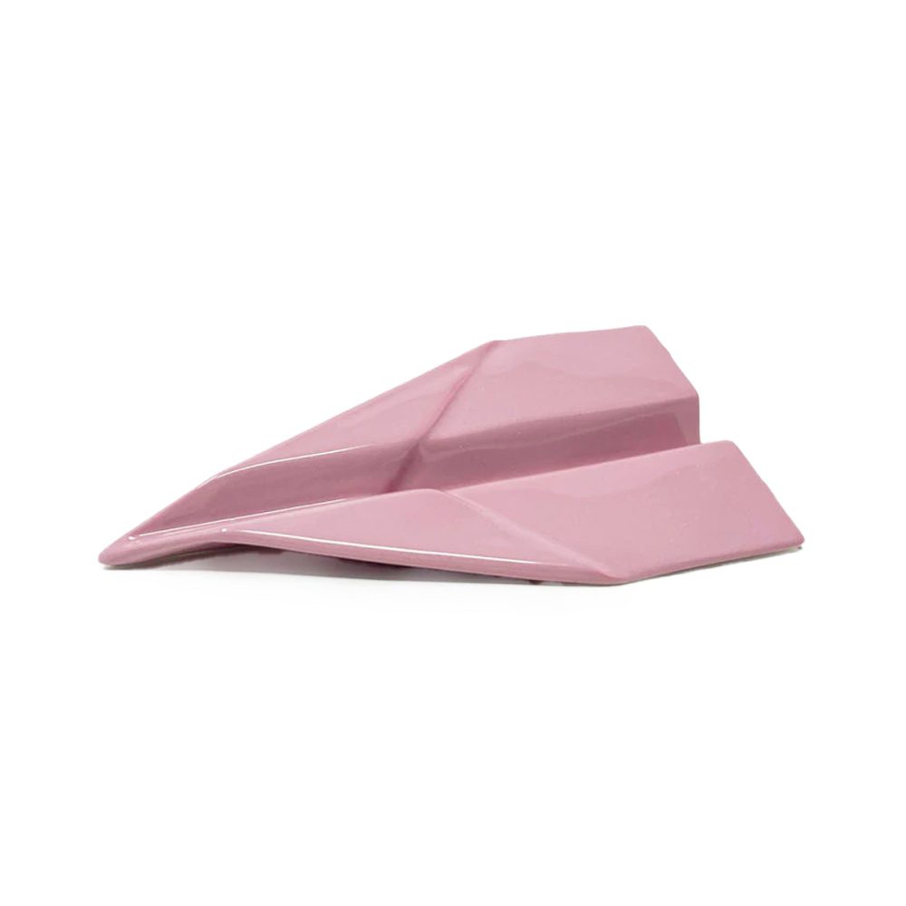 Ceramiche Crescentini Aeroplanino origami rosa