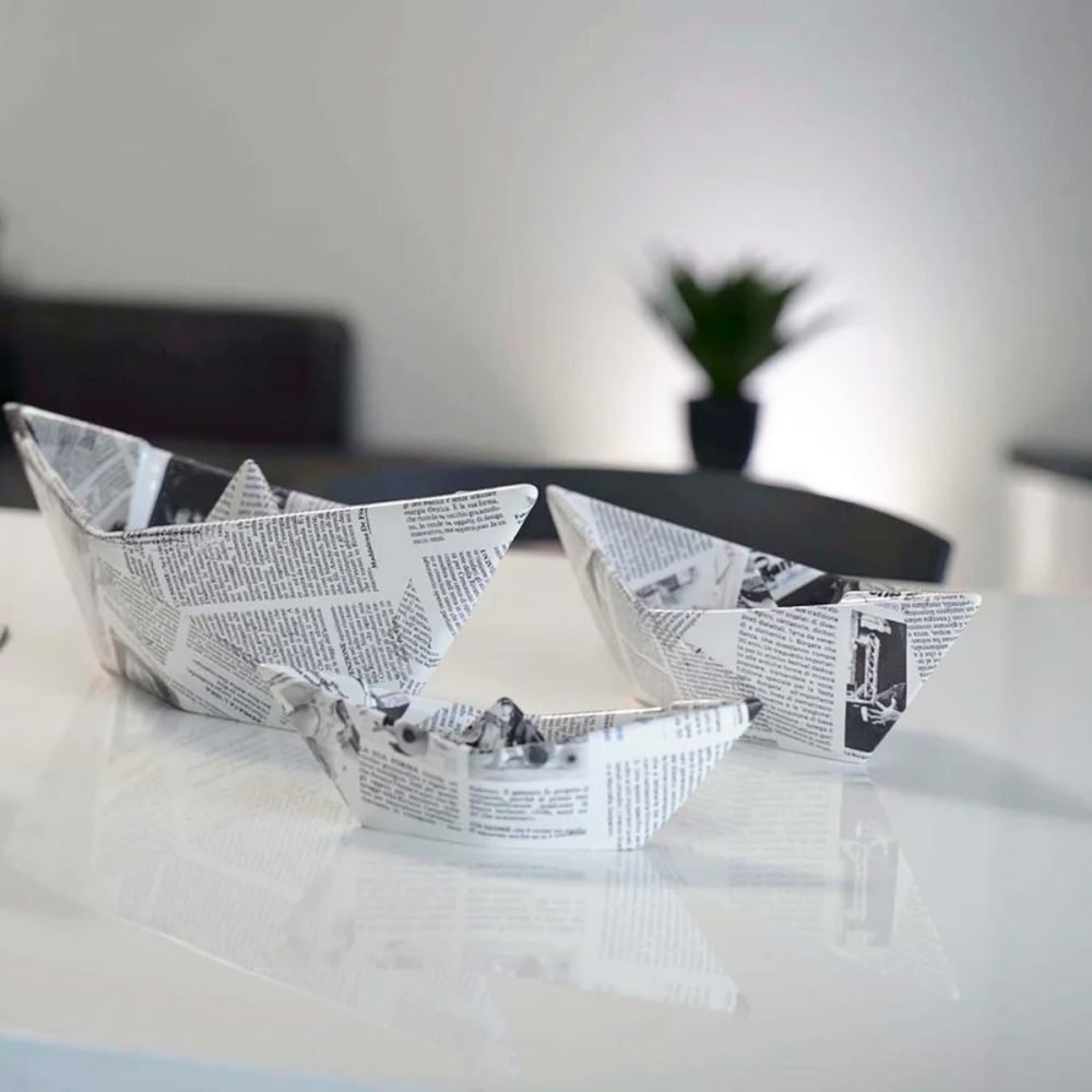 Ceramiche Crescentini Barchetta Piccola origami Resto del Carlino - immagine 2