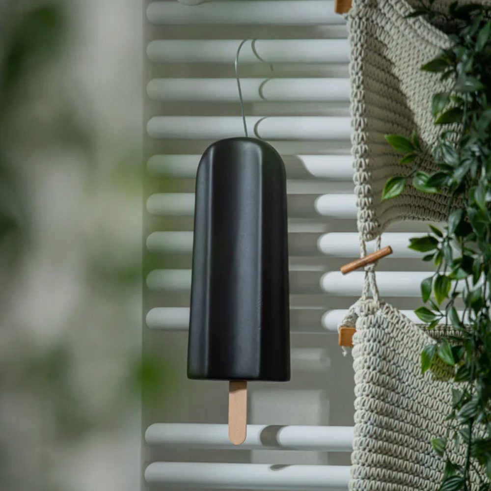 Ceramiche Crescentini Umidificatore Ghiacciolo nero opaco - immagine 2