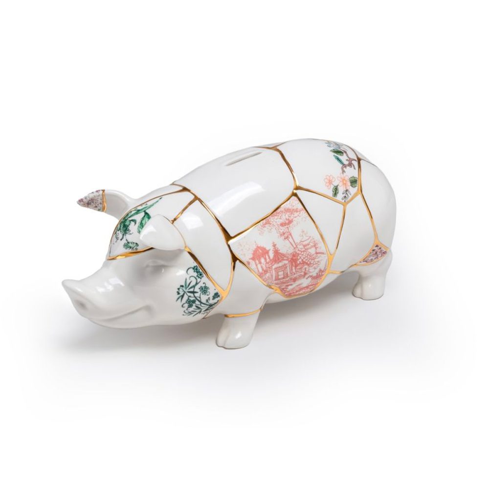 Seletti Salvadanaio Kintsugi Piggy Bank