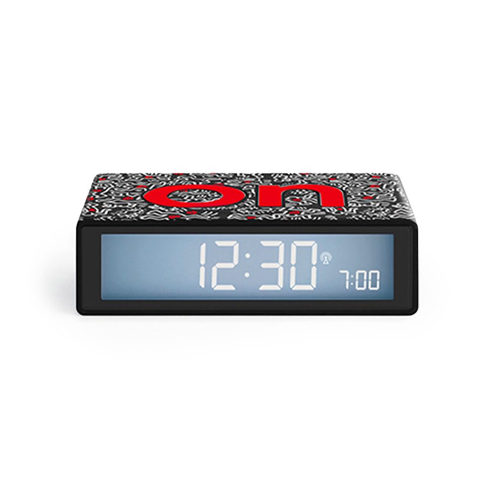 Z Lexon Flip Sveglia reversibile Edizione limitata Keith Haring Love Black