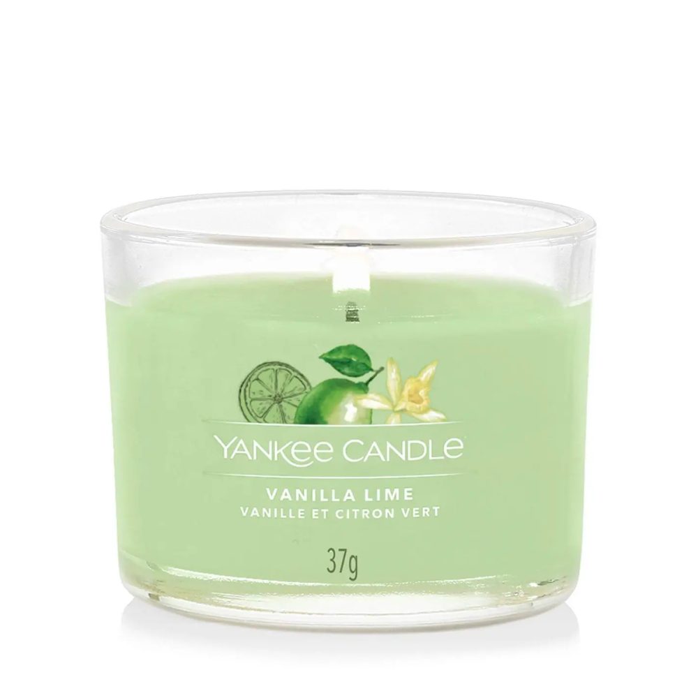 Yankee Candle Signature Vanilla Lime Candela Votiva in vetro