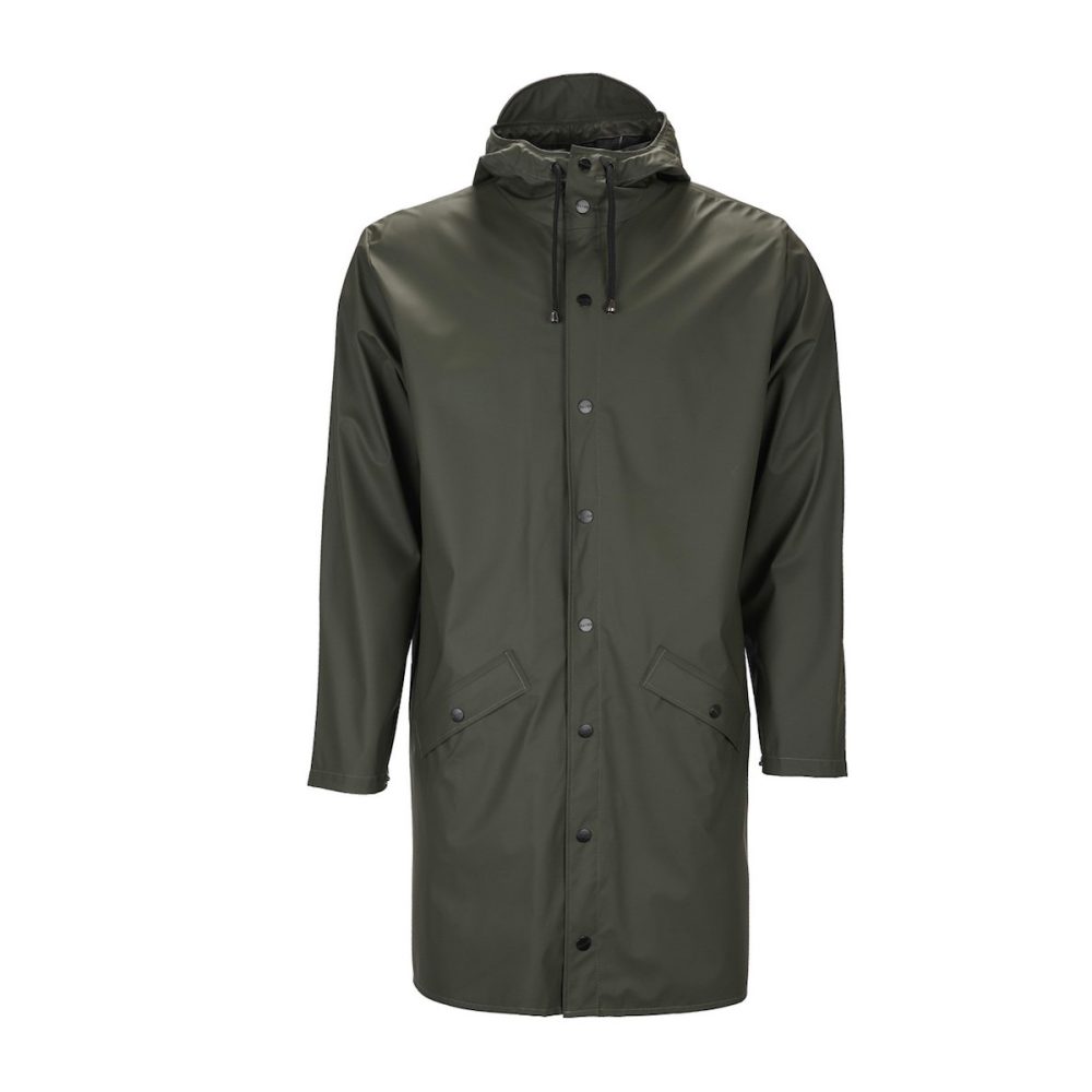 Rains Long Jacket Verde Small