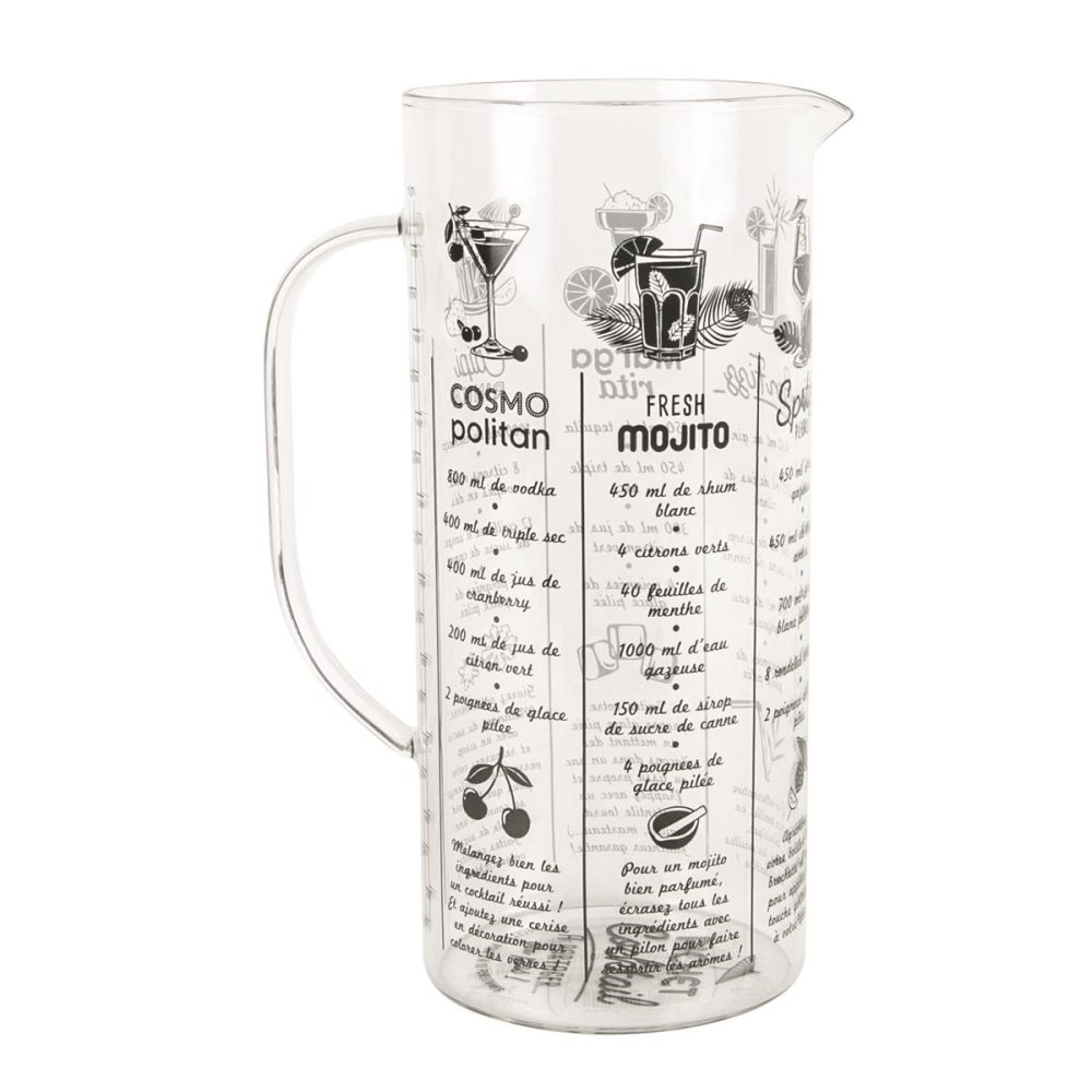 Caraffa in vetro con ricette Cocktail
