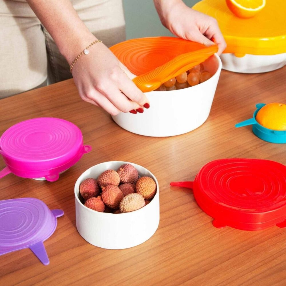 Set 6 coperchi in silicone - immagine 2