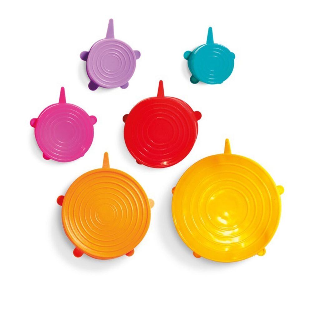 Set 6 coperchi in silicone