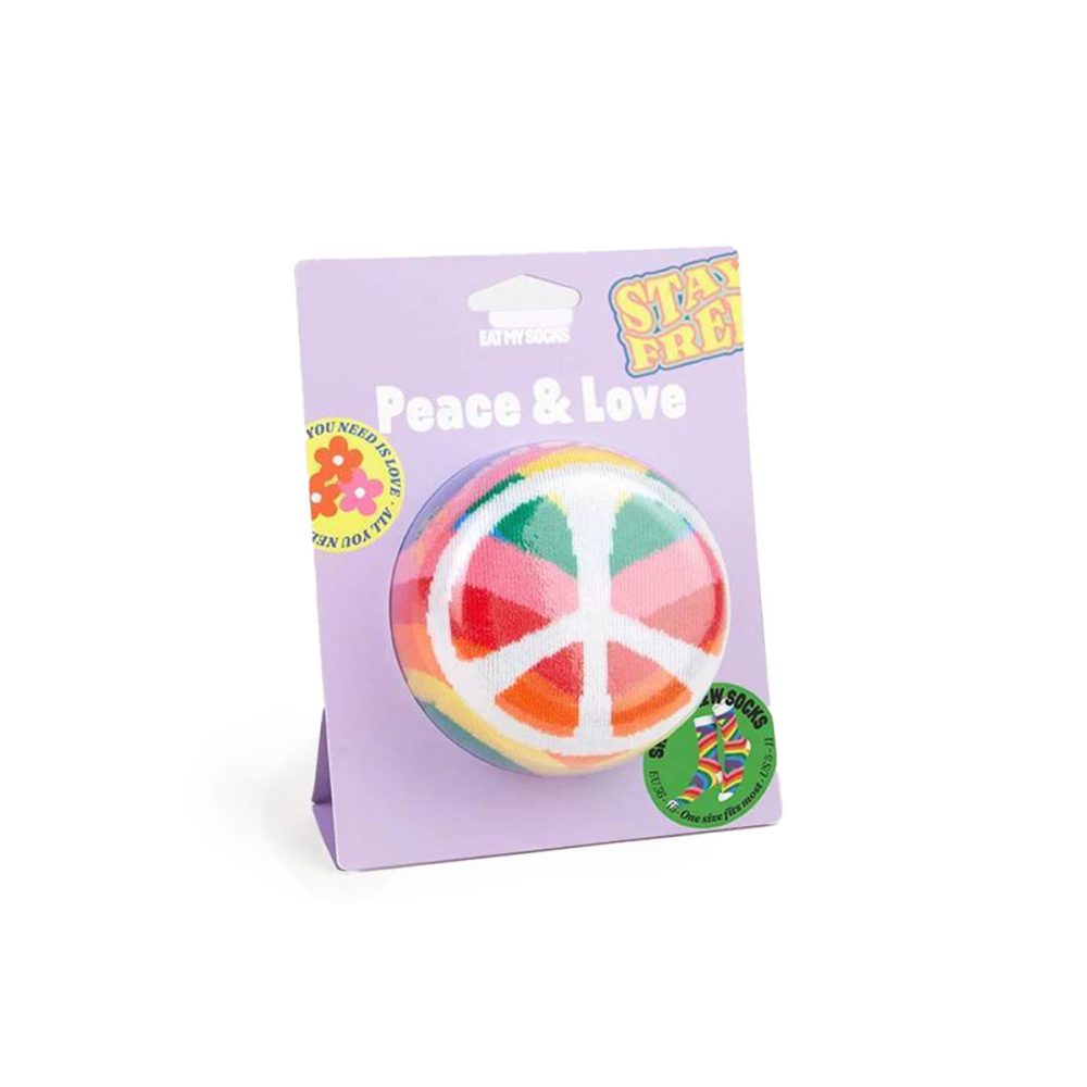 Eat my Socks calzini Peace and Love
