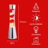 Fisura Lampada Lava Lamp Copper e Rosso - immagine 2