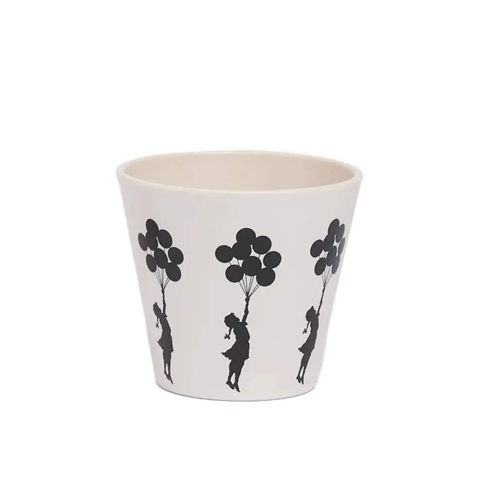 Quy Cup Espresso Banksy Flying Balloons Girl