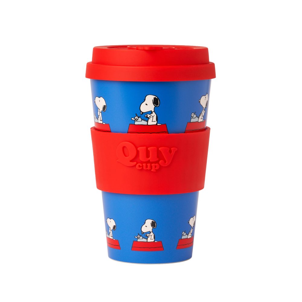 Quy Cup Travel Mug Snoopy Writing