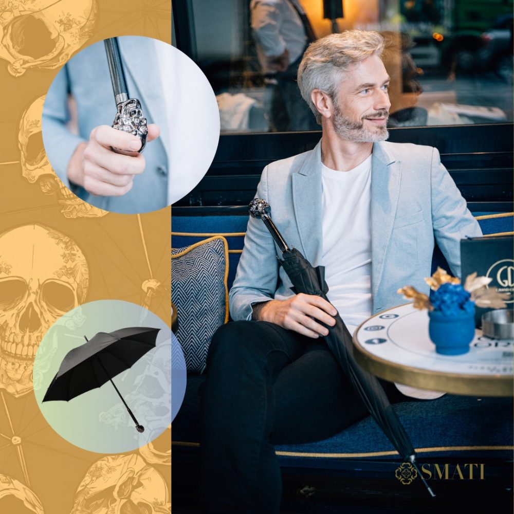 Smati Ombrello lungo Tete de Mort - immagine 2
