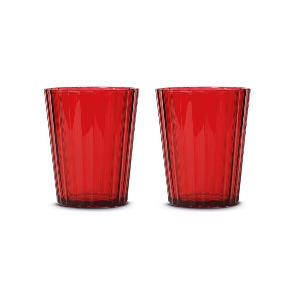 Set 2 bicchieri in acrilico Rosso