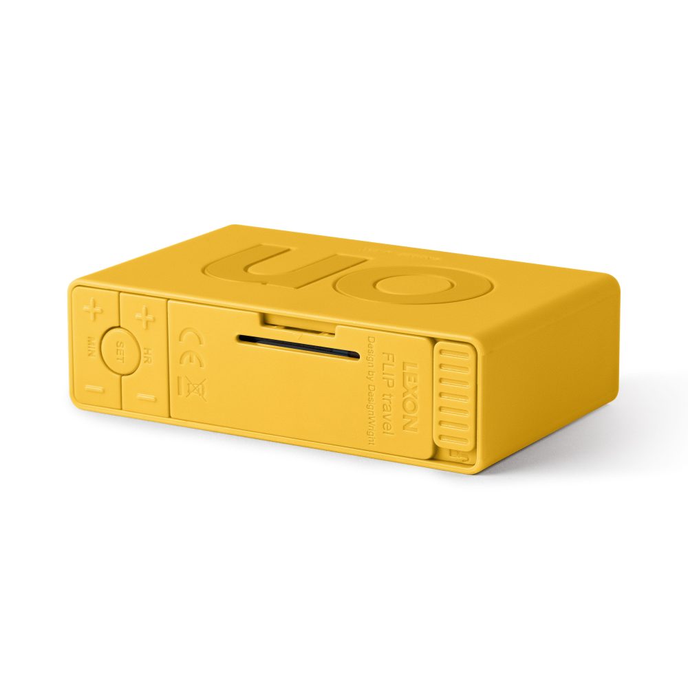 Lexon Flip Sveglia reversibile Giallo - immagine 3