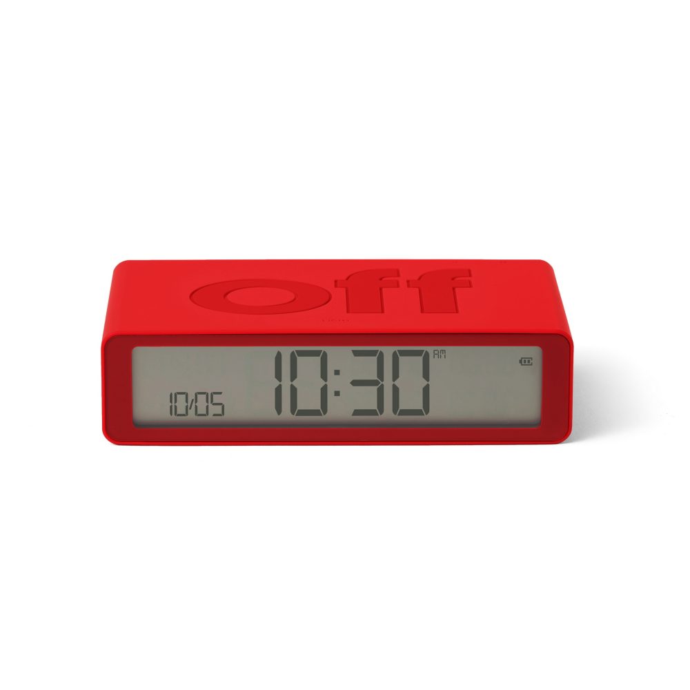 Lexon Flip Sveglia reversibile Rosso